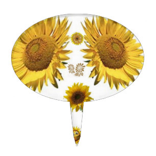Oval CakePick Floral