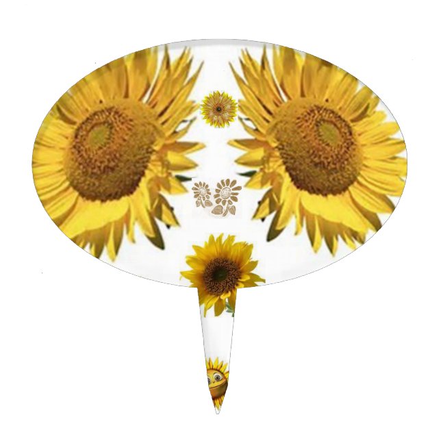 Oval CakePick Floral (Front)