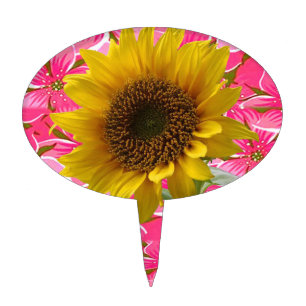 Oval CakePick Floral