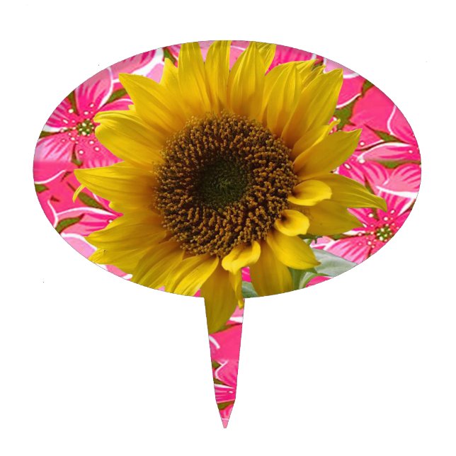 Oval CakePick Floral (Front)