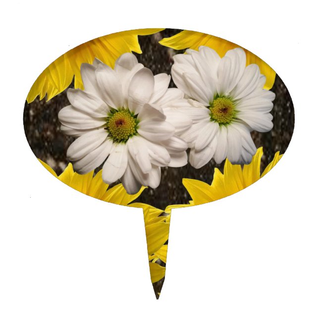 Oval CakePick Floral (Front)