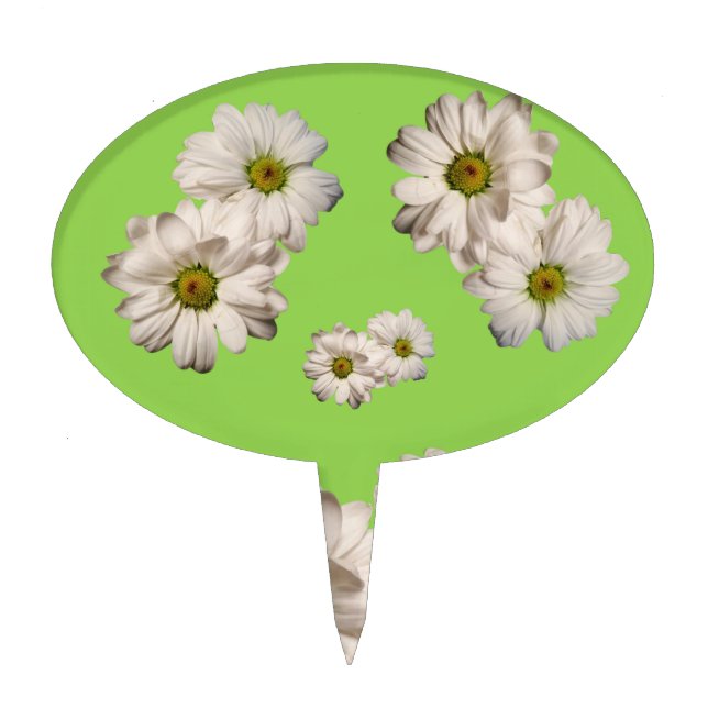 Oval CakePick Floral (Front)