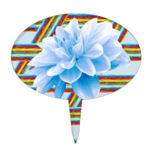 Oval CakePick Floral