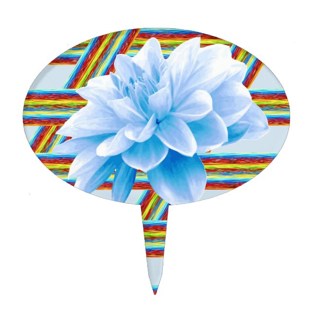 Oval CakePick Floral (Front)