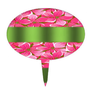 Oval CakePick Floral