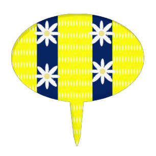 Oval CakePick Floral