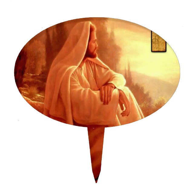 Oval CakePick Jesus (Front)