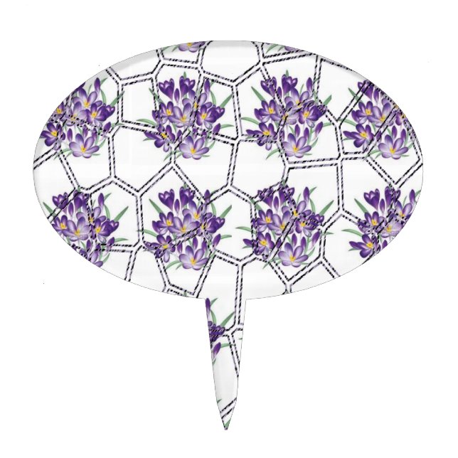 Oval CakePick Sunflower (Front)