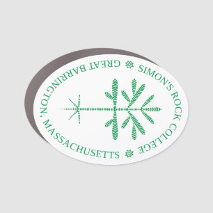 Oval Car Magnet in Green