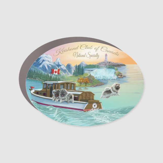 Oval Car Magnet - KCC National Specialty - No year (Front)