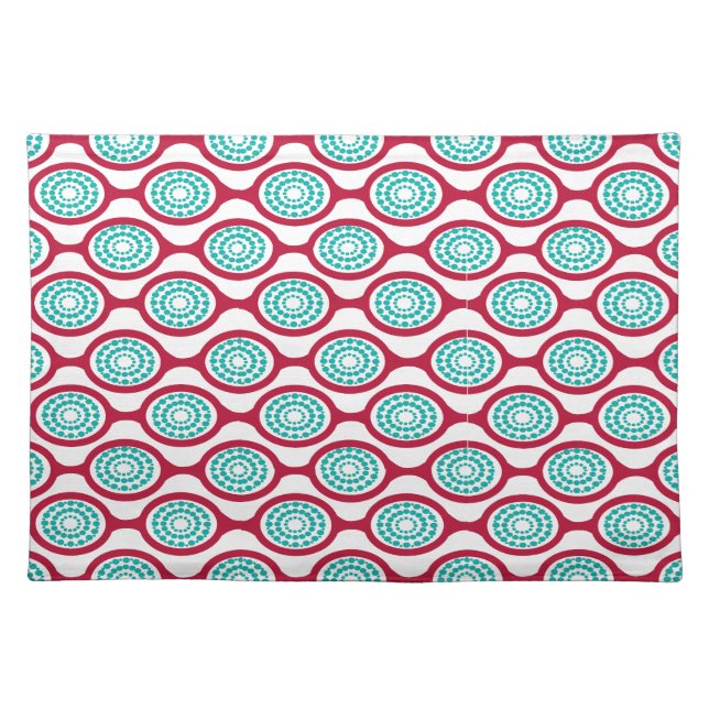 Oval Chains  Cloth Placemat (Front)