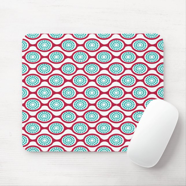 Oval Chains  Mouse Pad (With Mouse)