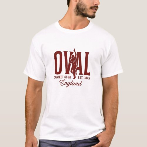 Oval Cricket Club England Est 1845 T-Shirt