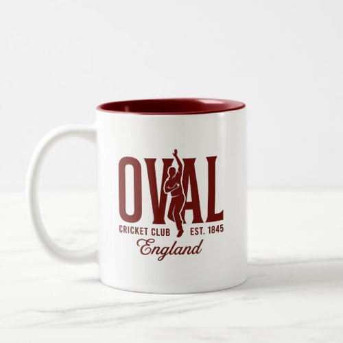 Oval Cricket Club England Est 1845 Two-Tone Coffee Mug