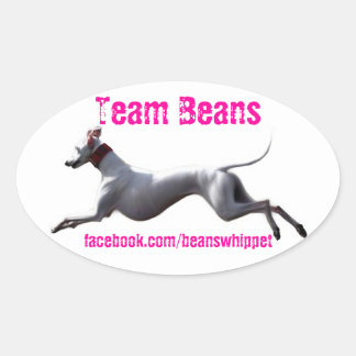 Oval Decal Team Beans Oval Sticker
