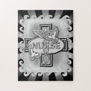 Oval doves nurse jigsaw puzzle