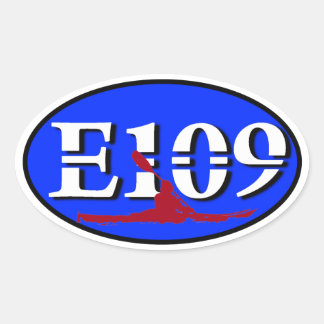 Oval E109 Euro Sticker