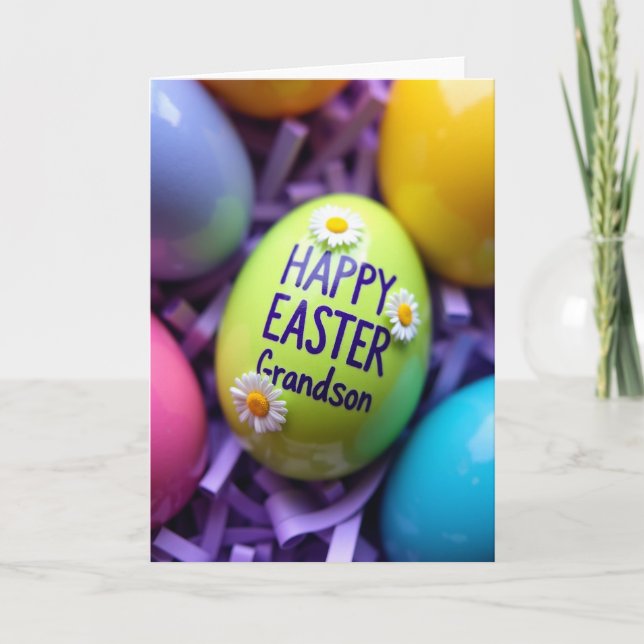 Oval Easter Message Card (Front)