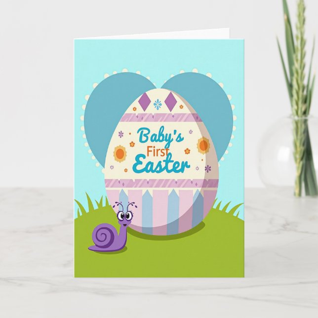 Oval First Milestone Celebration Card (Front)