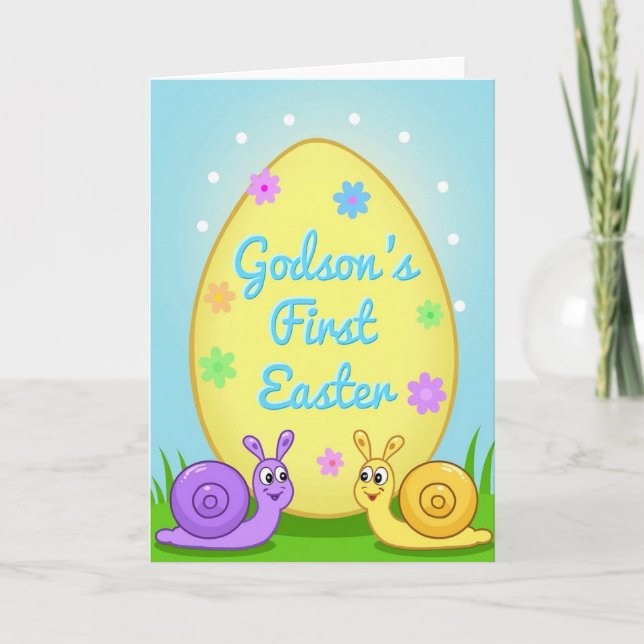 Oval First Springtime Card (Front)