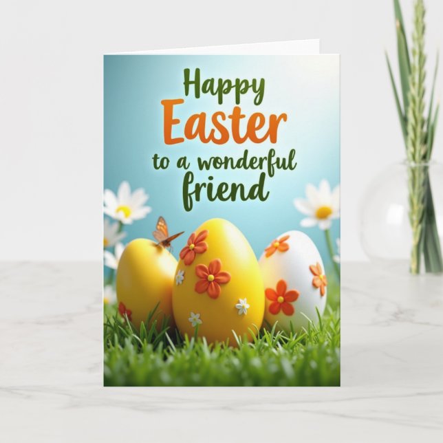 Oval Floral Springtime Card (Front)