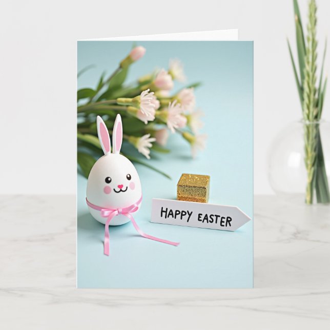 Oval Friend Hello Spring Card (Front)