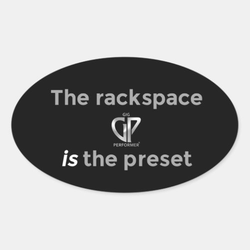 Oval GP Rackspace Sticker