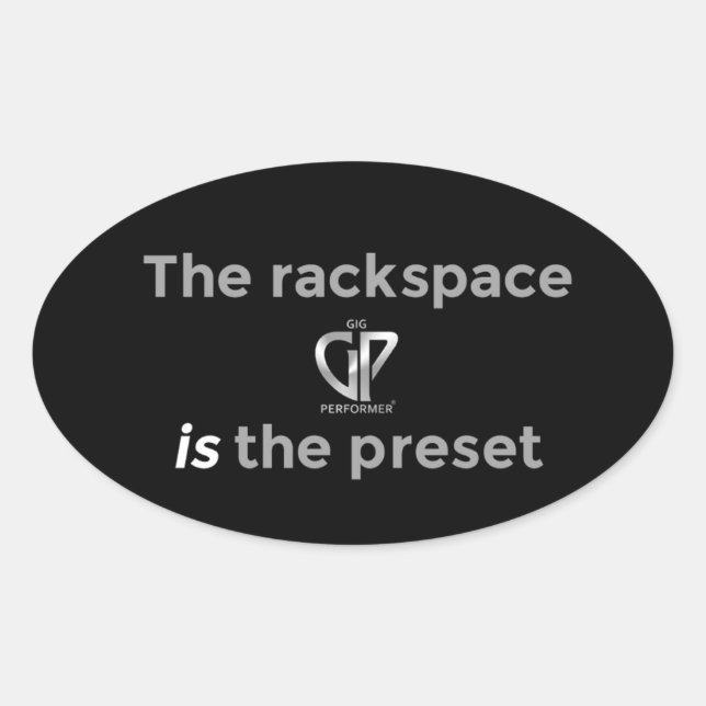 Oval GP Rackspace Sticker (Front)