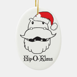 Oval Hip-O-Klaus Ornament