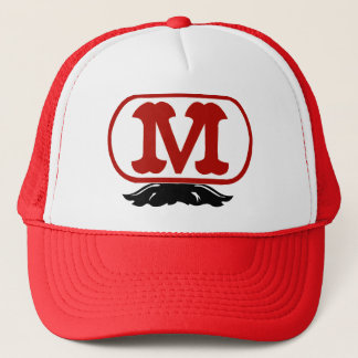 Oval M with Mustache Trucker Hat
