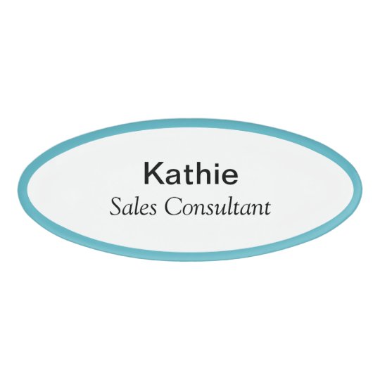 oval magnetic name tags