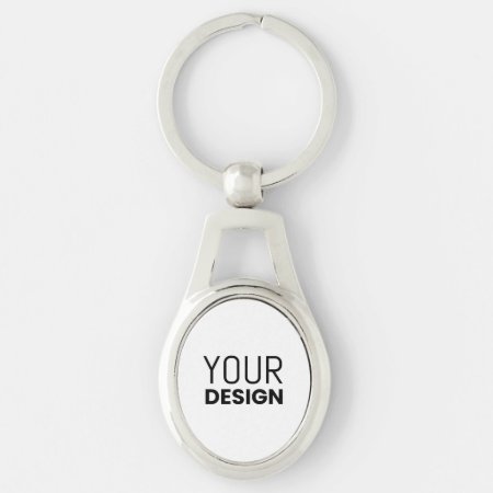 Oval Metal Keychain [ Other Shapes]