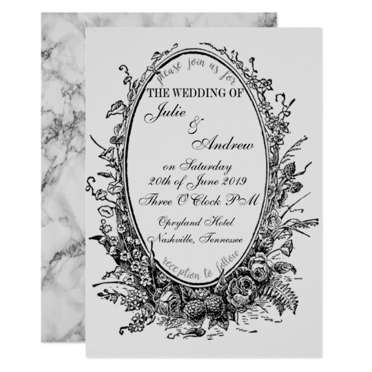Oval Mirror Wedding Invitation | Zazzle.com