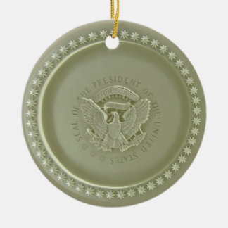 Oval Office Ceiling, Presidential USA Seal Ornamen Ceramic Ornament