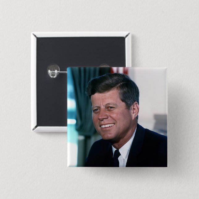 Oval Office of President John F. Kennedy Button (Front & Back)