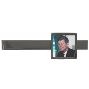 Oval Office of President John F. Kennedy Gunmetal Finish Tie Bar