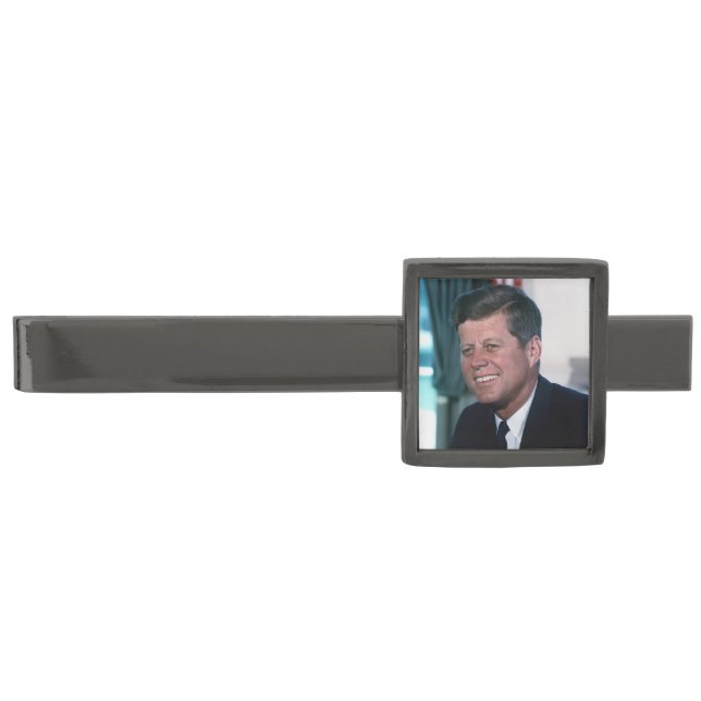 Oval Office of President John F. Kennedy Gunmetal Finish Tie Bar (Front)