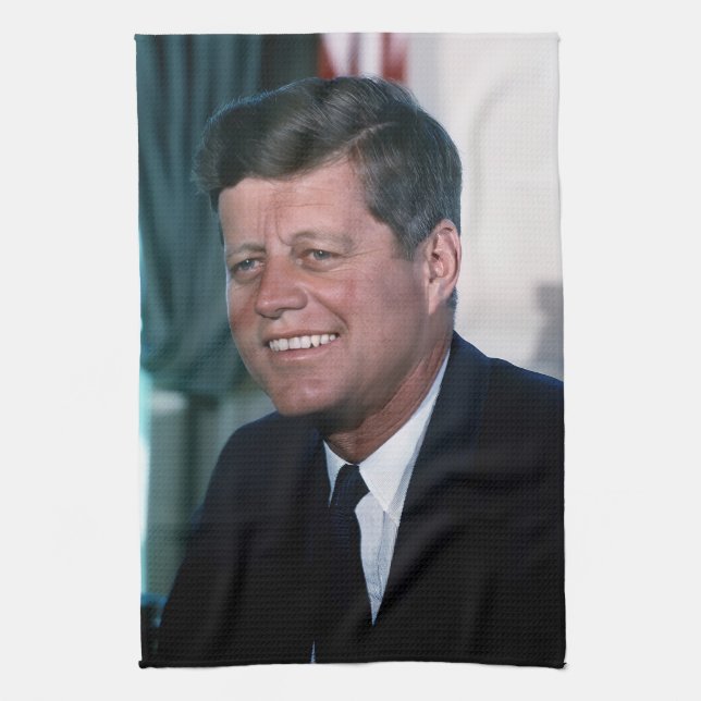 Oval Office of President John F. Kennedy Kitchen Towel (Vertical)