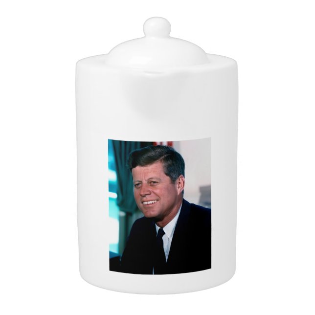 Oval Office of President John F. Kennedy Teapot (Front)