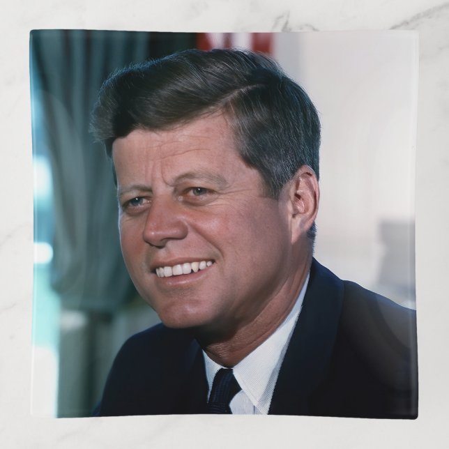 Oval Office of President John F. Kennedy Trinket Tray (Front)
