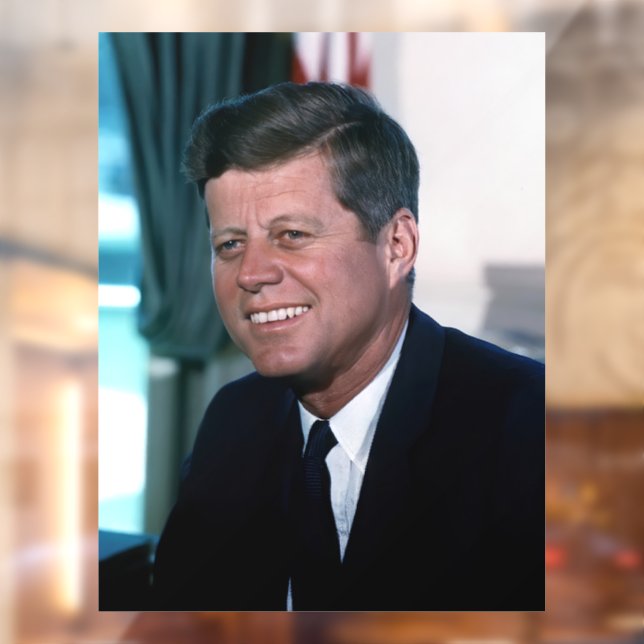 Oval Office of President John F. Kennedy Window Cling (Sheet 2)