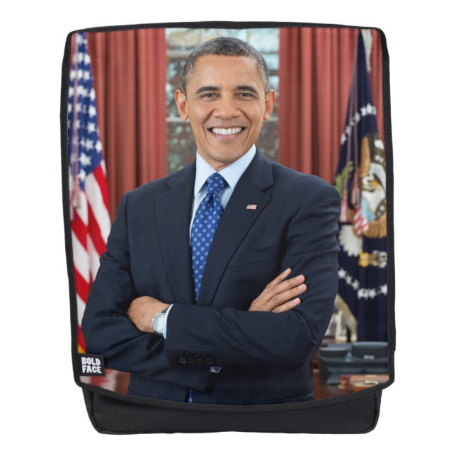 Oval Office Portrait, Obama Barack US President Backpack (Front)