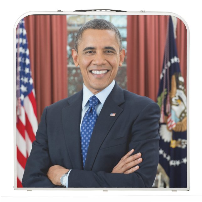 Oval Office Portrait, Obama Barack US President Beer Pong Table (Folded)
