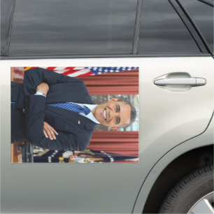 Oval Office Portrait, Obama Barack US President Car Magnet