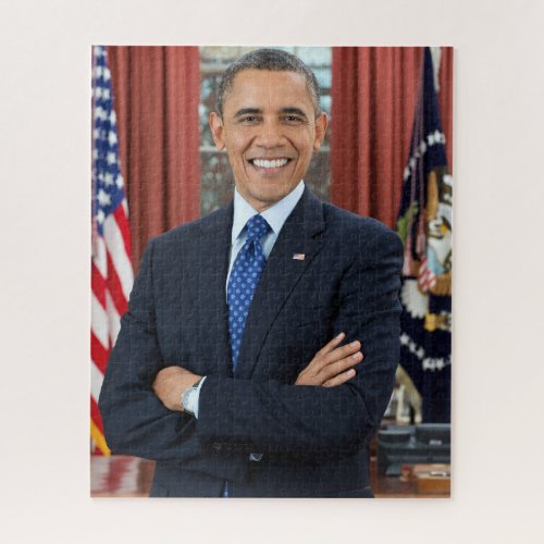 Oval Office Portrait Obama Barack US President Jigsaw Puzzle