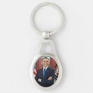 Oval Office Portrait, Obama Barack US President Keychain