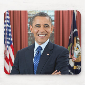 Oval Office Portrait, Obama Barack US President Mouse Pad