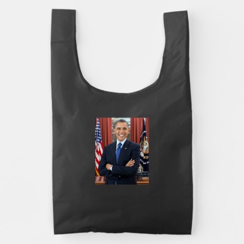 Oval Office Portrait Obama Barack US President Reusable Bag