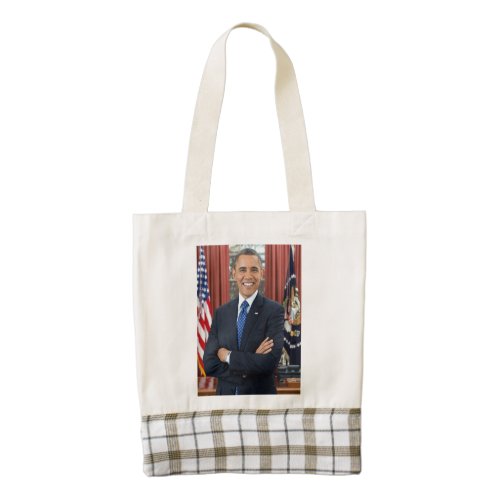 Oval Office Portrait Obama Barack US President Zazzle HEART Tote Bag