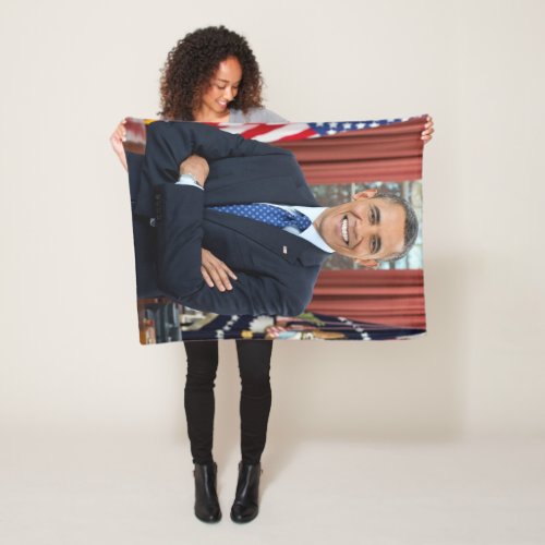 Oval Office US 44th President Obama Barack  Fleece Blanket